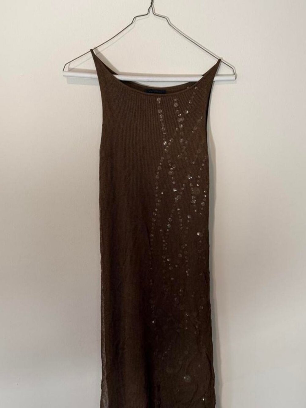 Anteprima Vintage brown sequin dress